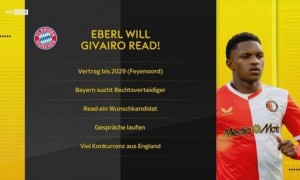 德天空:拜仁明夏前中后场都可能引援,已接触费耶诺德右后卫雷德